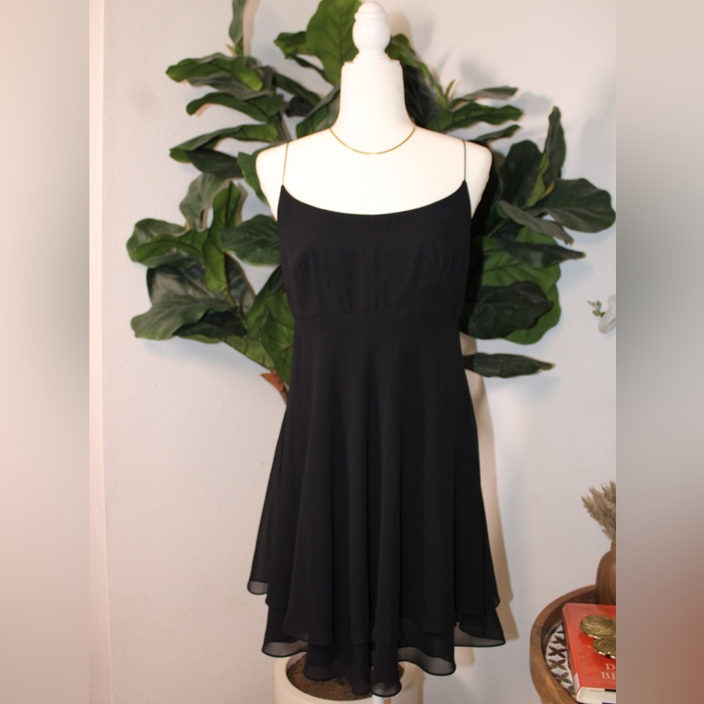 Vintage A.J Bari Mini Black Dress
